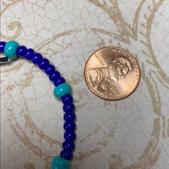 NEW 6” to 8” Lapis blue & turquoise bead bracelet - Picture 5 of 5